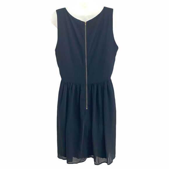 Sunday in Brooklyn Large Dress Sheath Sleeveless Black Lined Short Mini NWT FLAW - Picture 9 of 12